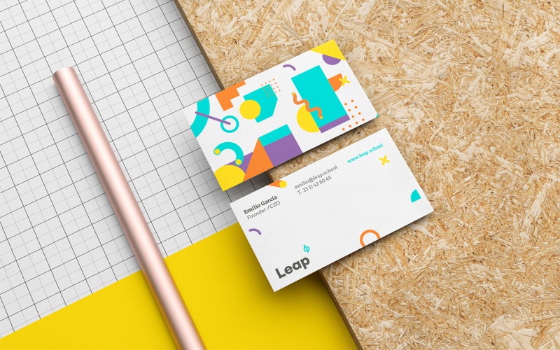 Leap教育培訓學校vi設計，字體logo設計