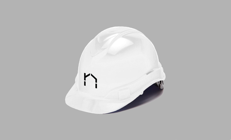 nHouse模塊化住宅的房屋建筑公司logo設計， vi設計