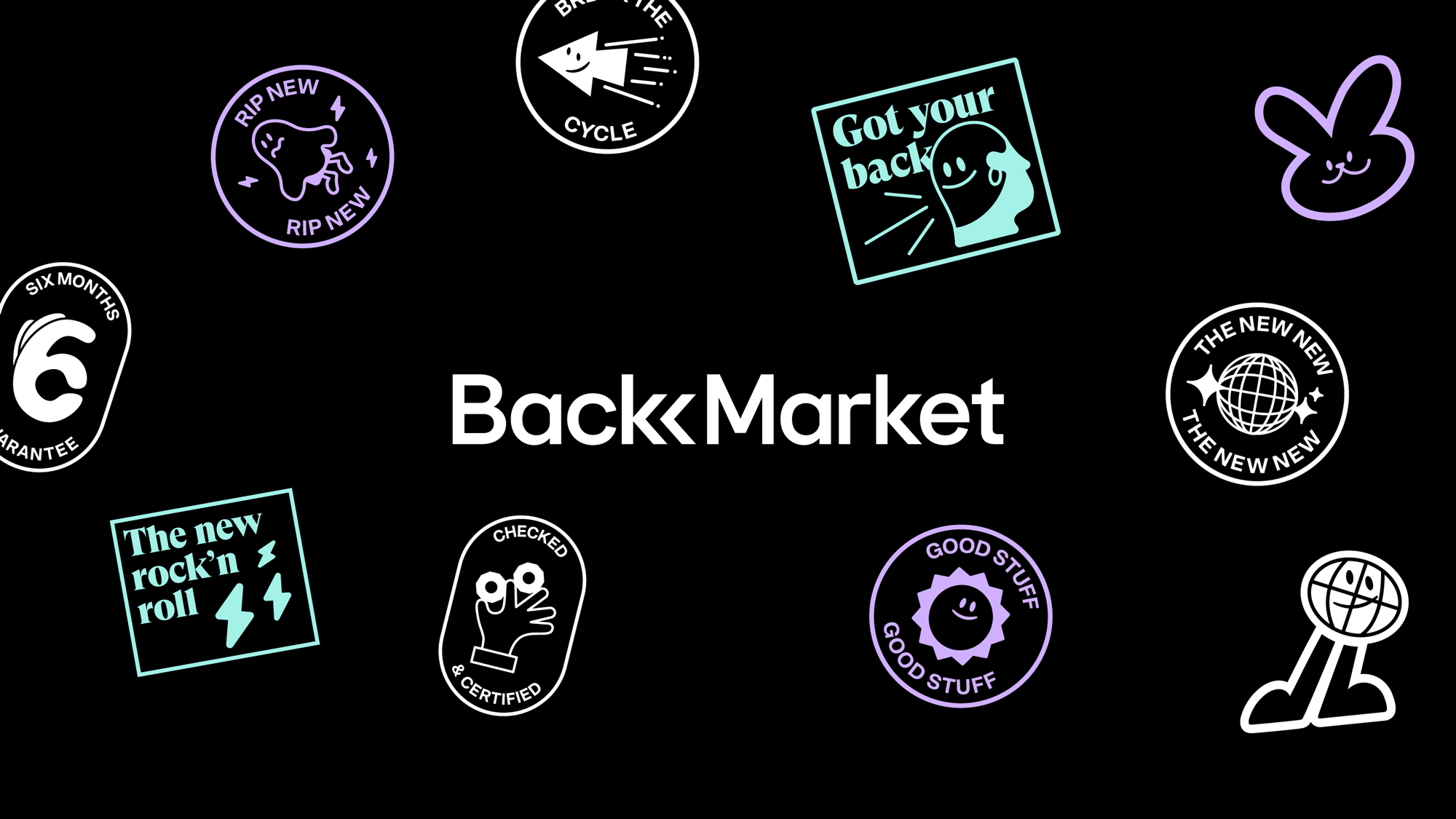 Back Market電子設(shè)備翻新服務(wù)商公司vi設(shè)計，圖標(biāo)設(shè)計